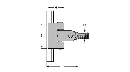 Antal Slider With Joint FB32 Series L160 Pin M14 X 28