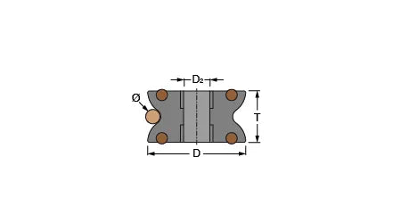 Antal Tulip Sheave Block 70mm