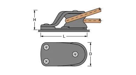 Antal Tulip Foot Block Deck Block 45mm