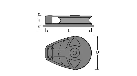 Antal 180mm Foot Block Deck Block