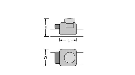 Antal Adjustable Stop-Pin Slider 4Race 27x20 (Single Spring Stop-Pin)