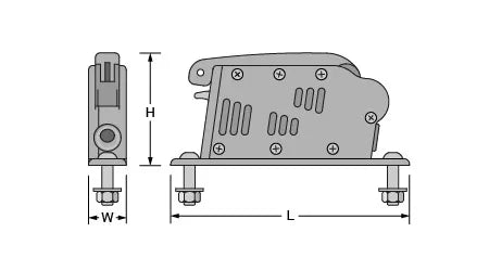 Antal QR Clutch 12mm lines with Base