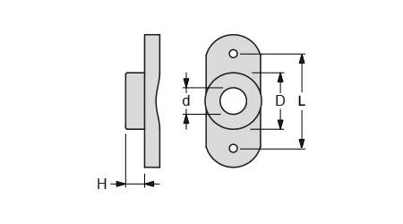 Antal 14 mm Mast Fairlead X 30 Alu