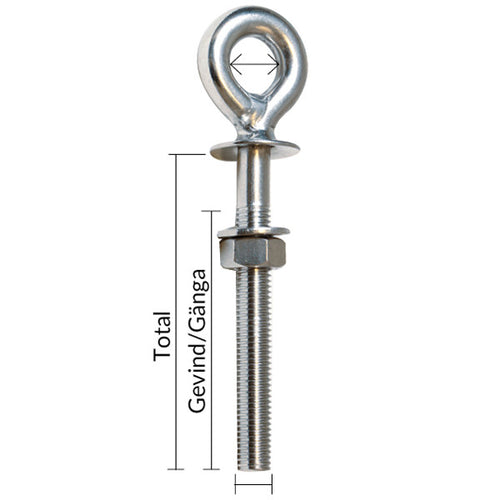 1852 Öglebult stor Ø12 mm 6x29mm