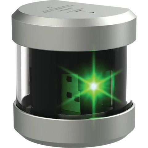 NNL-SB — Norby Marine Styrbordslanterna LED 2nm, silver — Nav & El - Lanternor däck