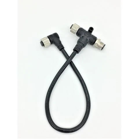ODS-11050014 — ODS NMEA 2000 20cm Drop Cable with T-Connector and 90-Degree Plug — Nav & El - NMEA