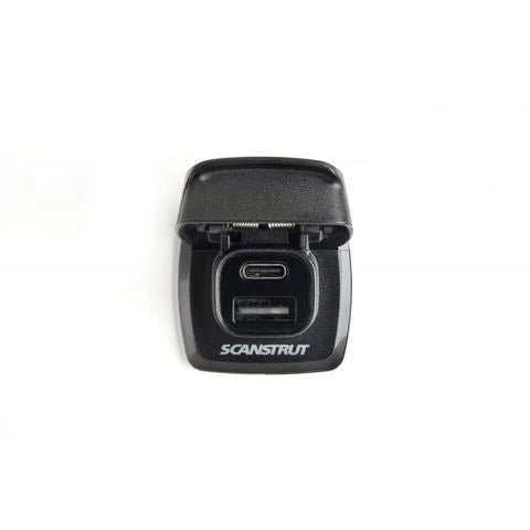SS-SC-USB-F1 — Scanstrut Flip-Pro waterproof USB charging socket 12-24V (SC-USB-F1) — Nav & El - Kontakter