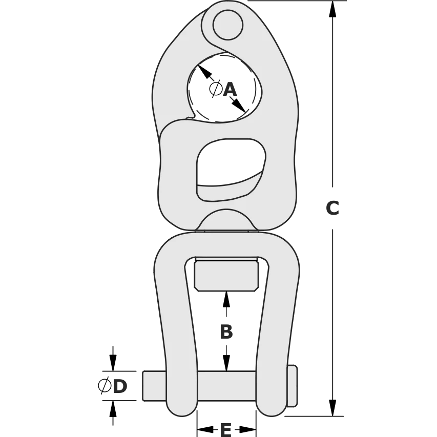 TY1005-CM — Tylaska Tylaska T5 CB Snap Shackle 6mm — Tågvirke - Hakar