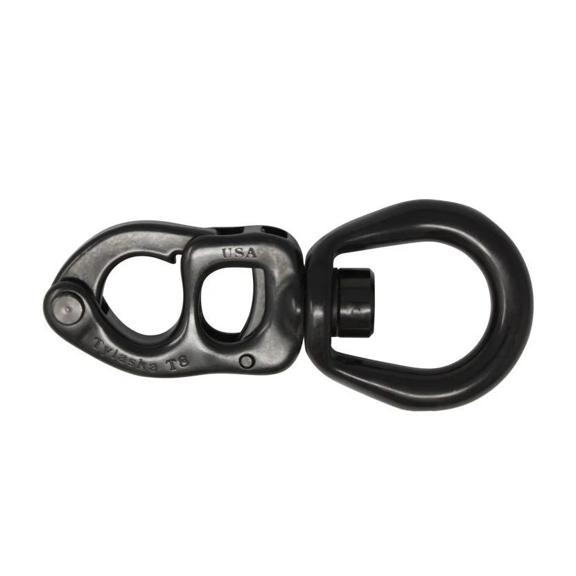 TY1008-L-BL — Tylaska Tylaska T8 LB Snap Shackle Black — Tågvirke - Hakar