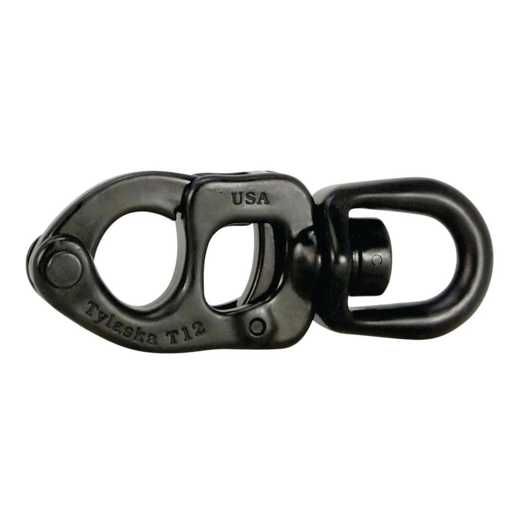 TY1012-S-BL — Tylaska Tylaska T12 SB Snap Shackle Black — Tågvirke - Hakar