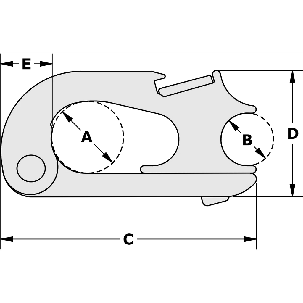 TY1320 — Tylaska Tylaska J20-Lock Shackle — Tågvirke - Schacklar