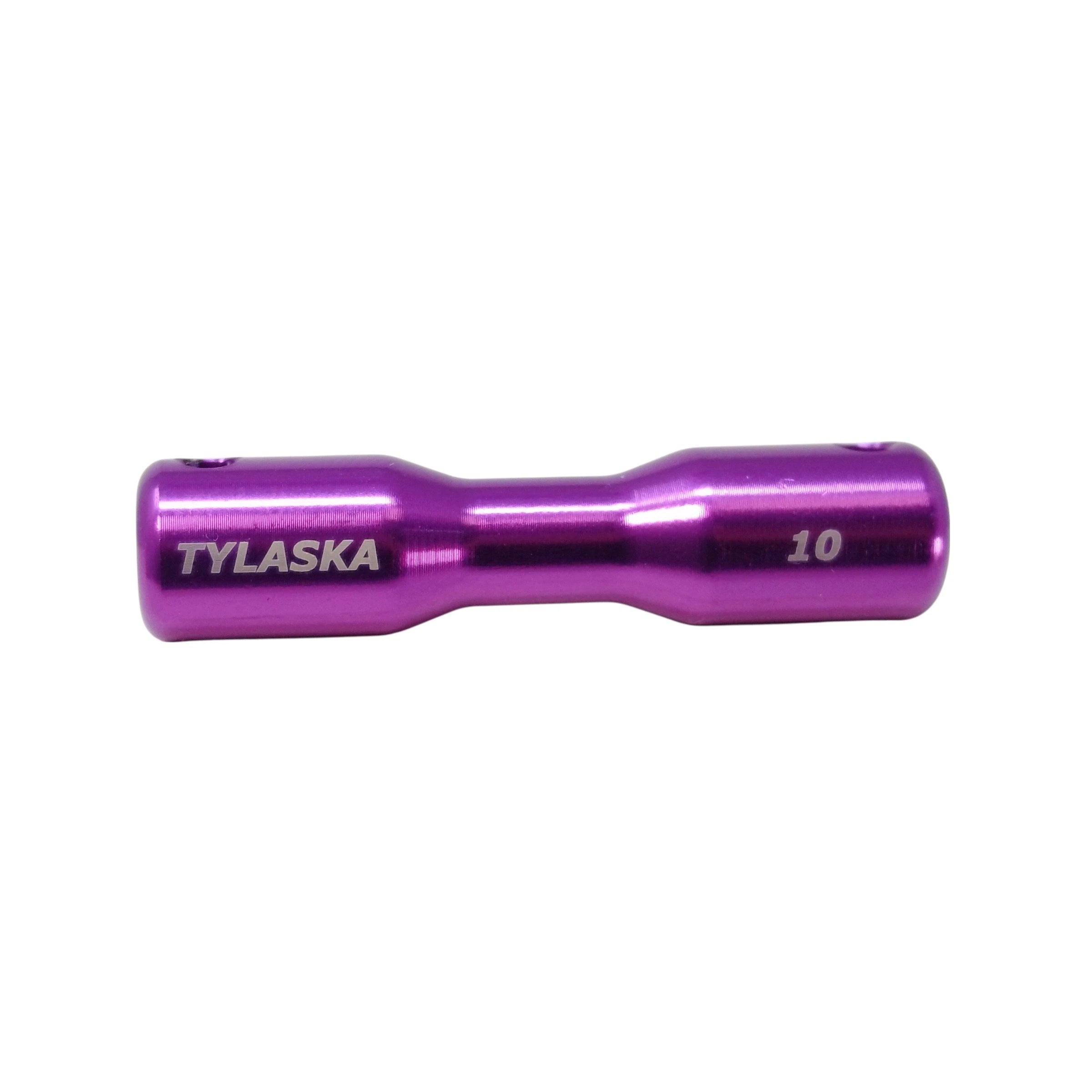 TY2500-10-AL (GREEN) — Tylaska Tylaska Dogbone Single Groove 10mm - Green — Tågvirke - Dogbones