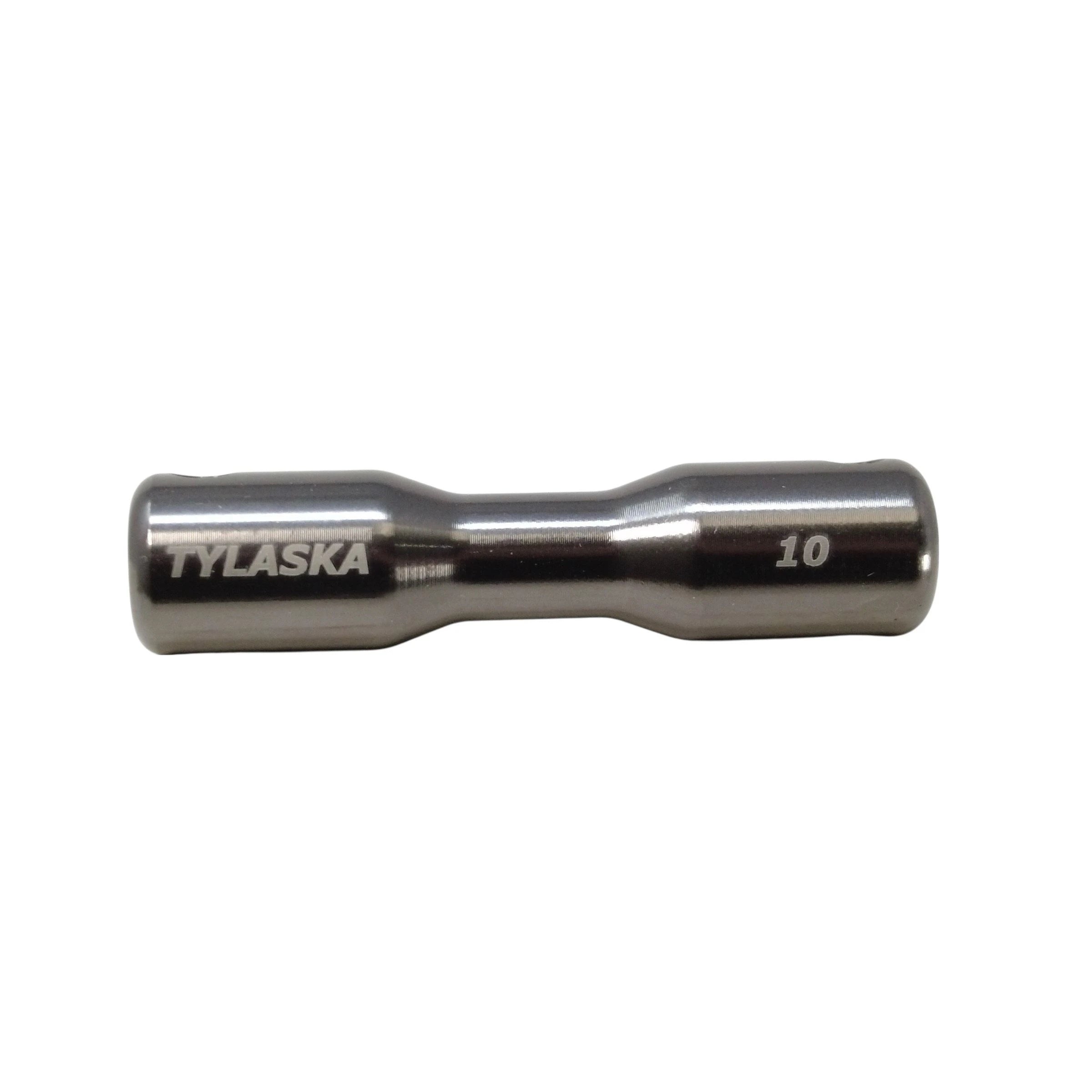 TY2500-10-AL (GREEN) — Tylaska Tylaska Dogbone Single Groove 10mm - Green — Tågvirke - Dogbones