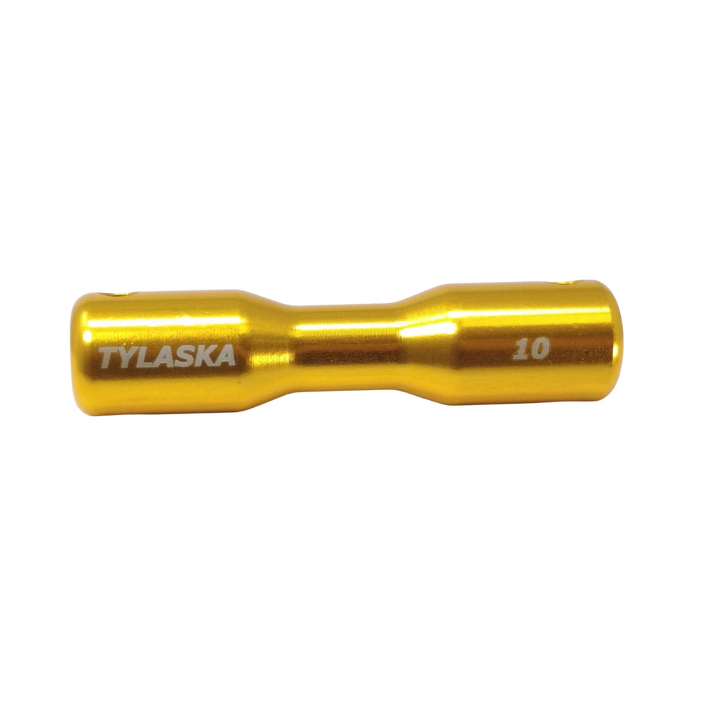 TY2500-10-AL (RED) — Tylaska Tylaska Dogbone Single Groove 10mm - Red — Tågvirke - Dogbones