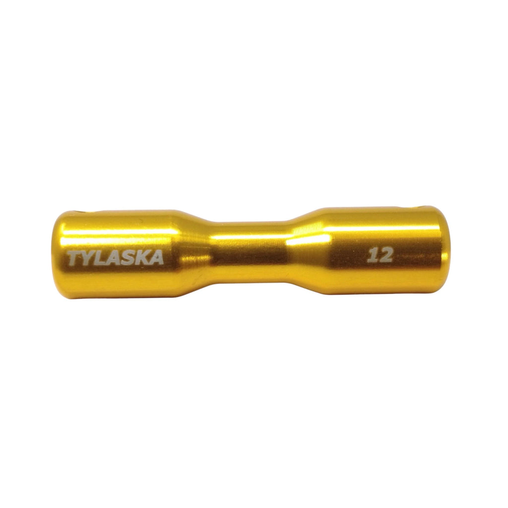 TY2500-12-AL (BLUE) — Tylaska Tylaska Dogbone Single Groove 12mm - Purple — Tågvirke - Dogbones