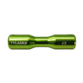 TY2500-12-AL (GREEN) — Tylaska Tylaska Dogbone Single Groove 12mm - Green — Tågvirke - Dogbones
