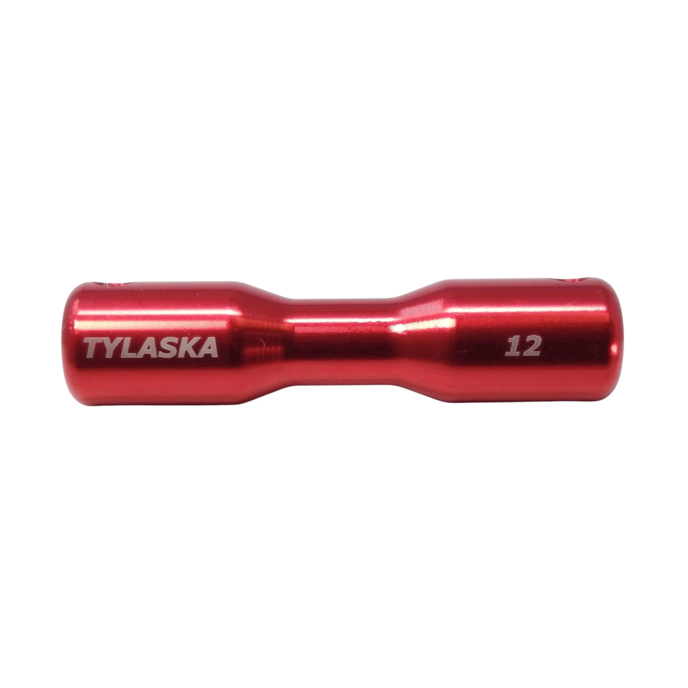 TY2500-12-AL (GREEN) — Tylaska Tylaska Dogbone Single Groove 12mm - Green — Tågvirke - Dogbones