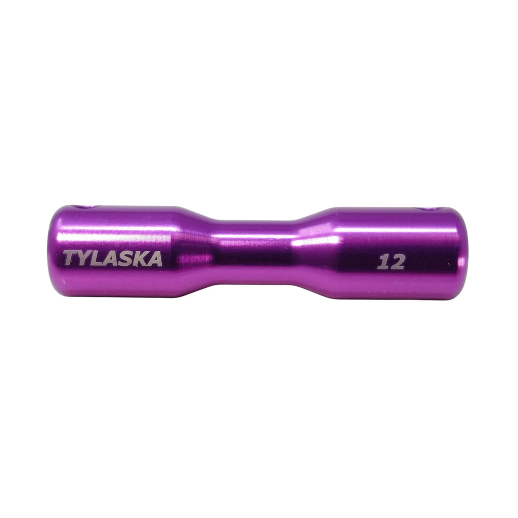 TY2500-12-AL (GREEN) — Tylaska Tylaska Dogbone Single Groove 12mm - Green — Tågvirke - Dogbones