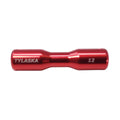 TY2500-12-AL (RED) — Tylaska Tylaska Dogbone Single Groove 12mm - Red — Tågvirke - Dogbones
