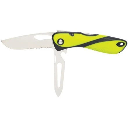 W-10122 — Wichard Offshore Knife  w/Spike Fluo — Personlig Utrustning - Knivar & Verktyg