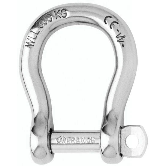 W-1243 — Wichard 6mm Bow Shackle Standard — Tågvirke - Schacklar