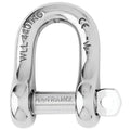 W-1402 — Wichard 5mm Straight D Shackle Captive — Tågvirke - Schacklar