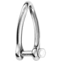 W-1424 — Wichard 8mm Twisted D Shackle Captive Pin — Tågvirke - Schacklar