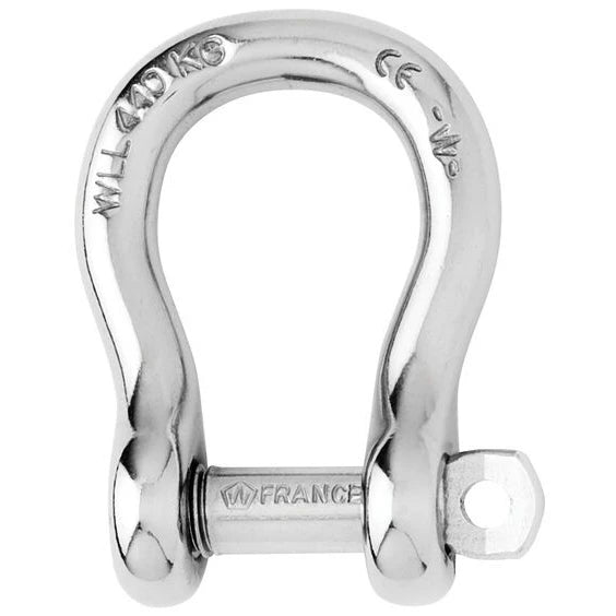 W-1442 — Wichard 5mm Bow D Shackle Captive Pin — Tågvirke - Schacklar