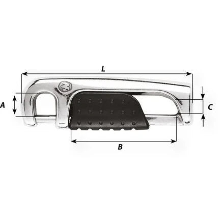 W-2835 — Wichard Auto Locking Lifeline Hook M8 — Mast och Rigg - Terminaler & Ändstycken
