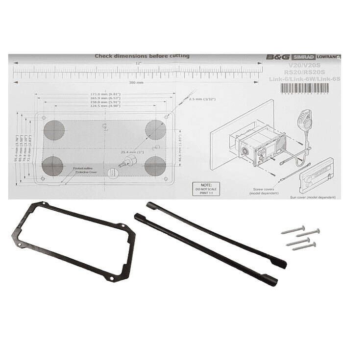 B&G V60 VHF Flush Mounting kit